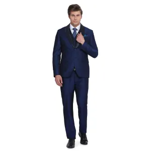 blackberrys Men's 3 Piece Slim Fit Suits Navy