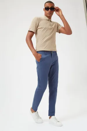 Burton Skinny Blue Organic Chino Mens Trousers