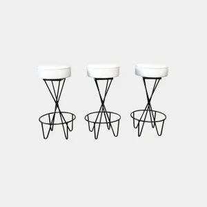 Hairpin Bar Stools (Set of 3)