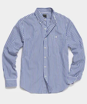 Slim Fit Favorite Poplin Shirt in Banker Stripe