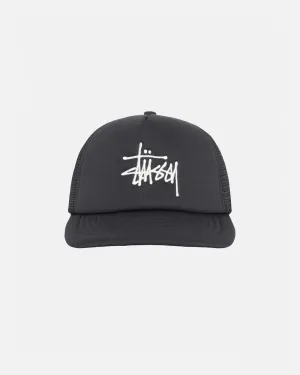 Stüssy Big Basic Trucker Cap: Black